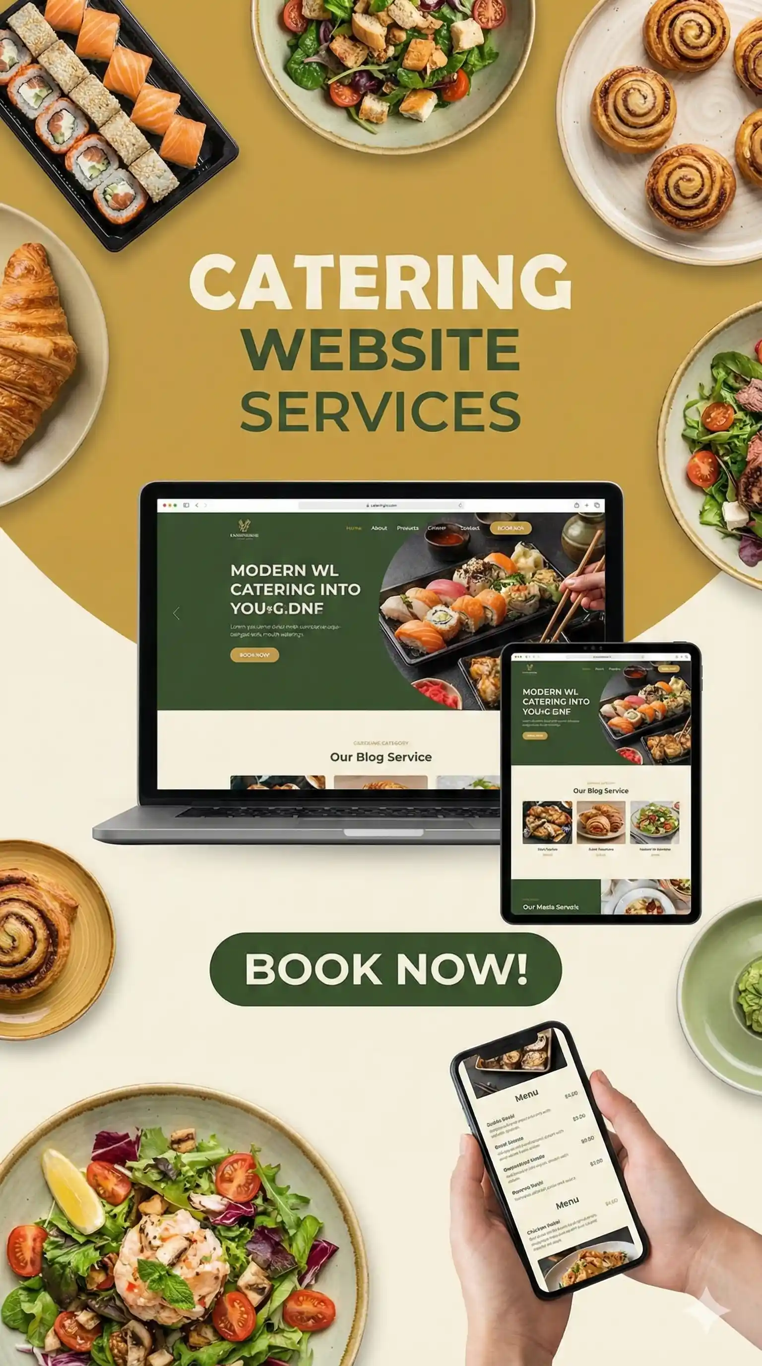 Punya bisnis catering tapi belum punya website Saatnya tampil profesional Mulai 150rb aja udah bisa punya website keren buat bisnismu!!