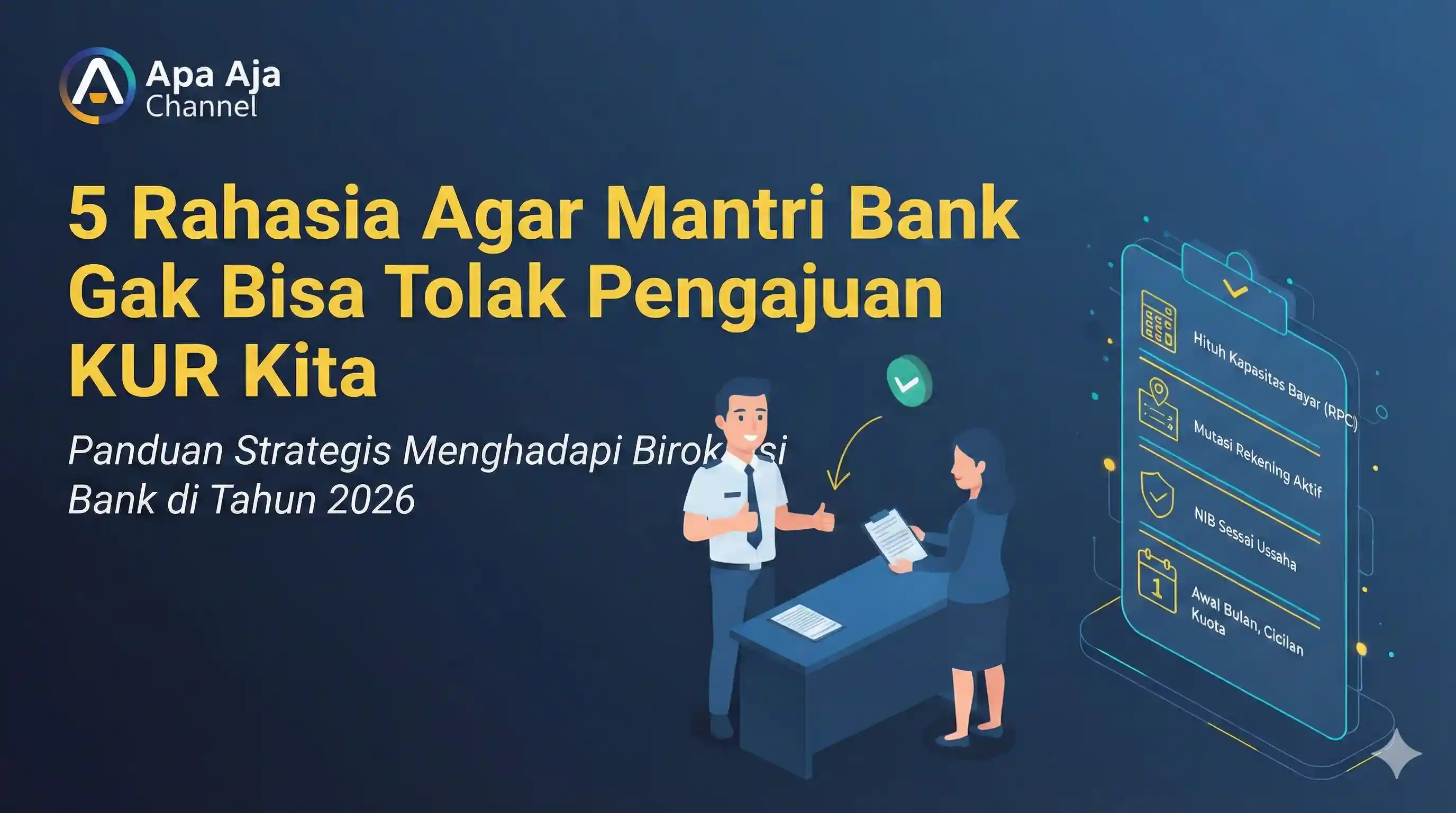 5 Rahasia Agar Mantri Bank Nggak Bisa Tolak Pengajuan KUR Kita